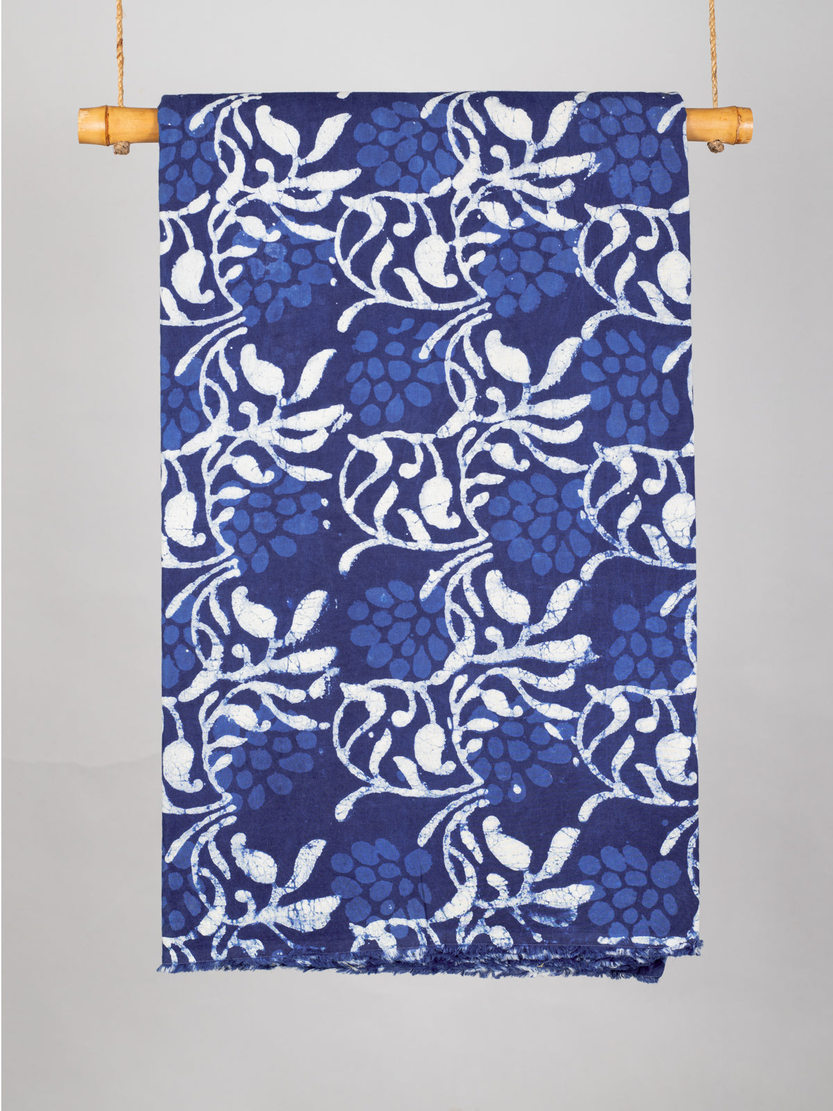 Forest garden Indigo Cotton Hand Block Printed Fabric – The Printroots