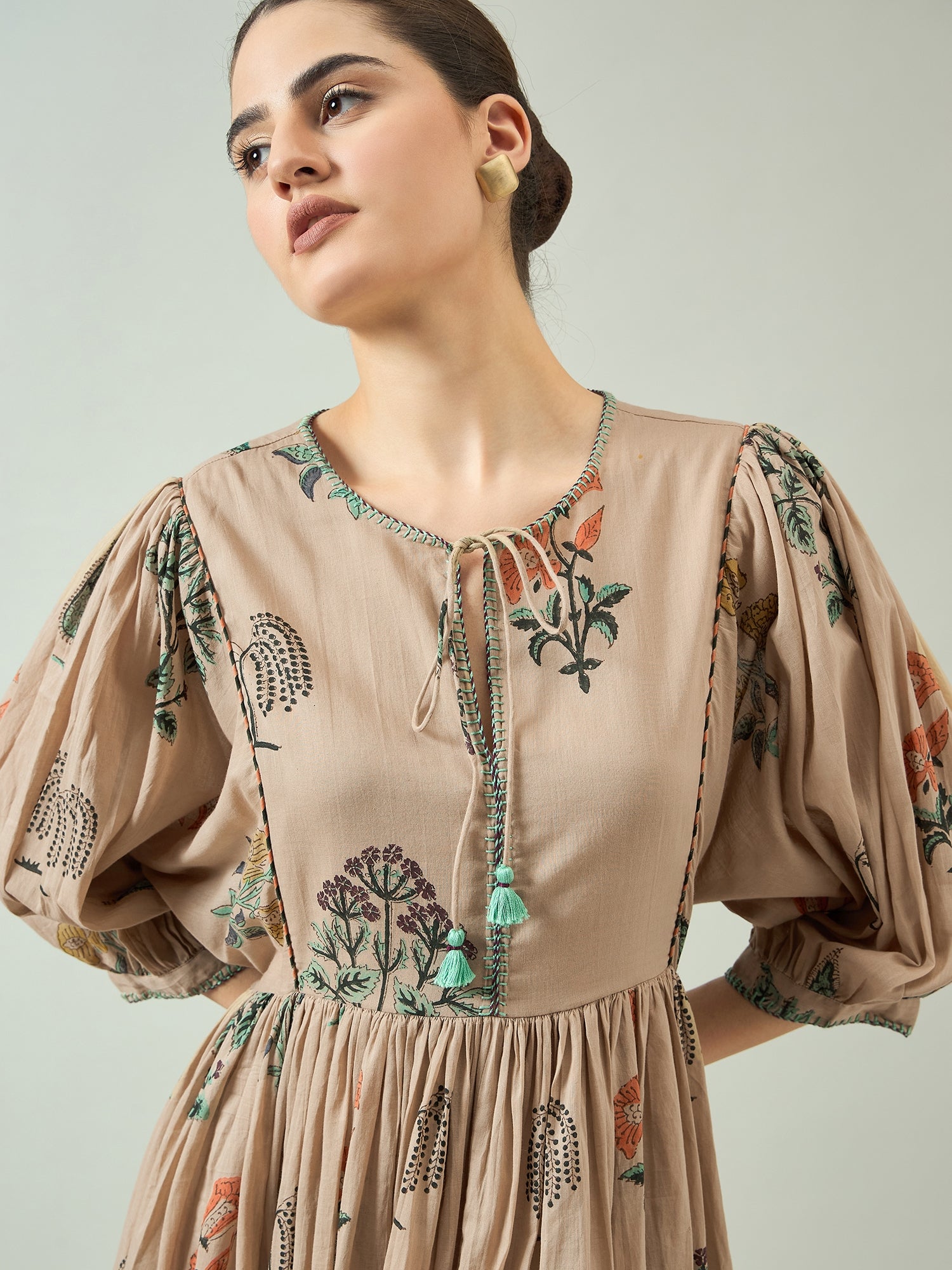 Zen Zephyr Midi Dress The Printroots Zen Zephyr Midi Dress The Printroots