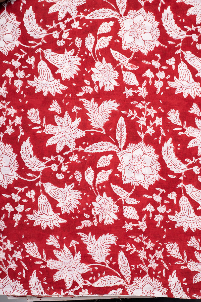 Born for the Bloom Cotton Hand Block Printed Fabric