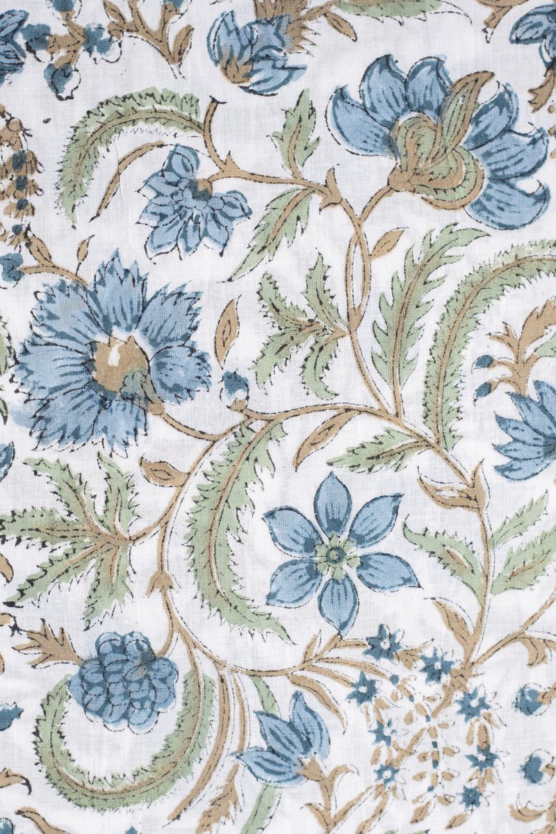 Chintz After Dawn Cotton Hand Block Printed Fabric