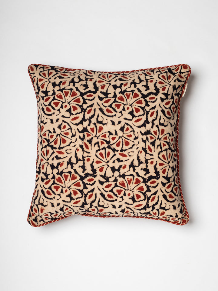 Triskelion Hand Block Printed Cushion Cover