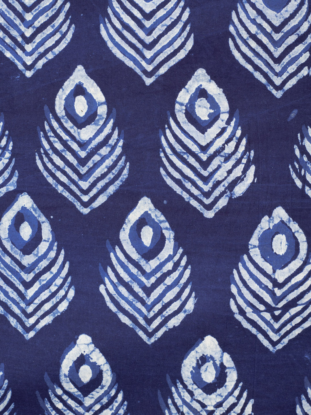 Bird of Juno Indigo Cotton Hand Block Printed Fabric