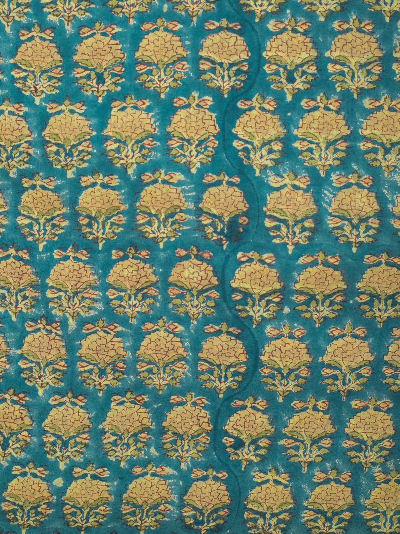 Spring Blooms Cotton  Hand Block Printed Fabric
