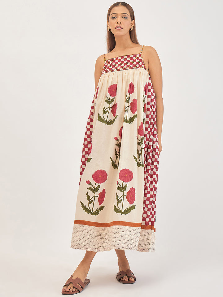 Poppy Veil Strap Dress