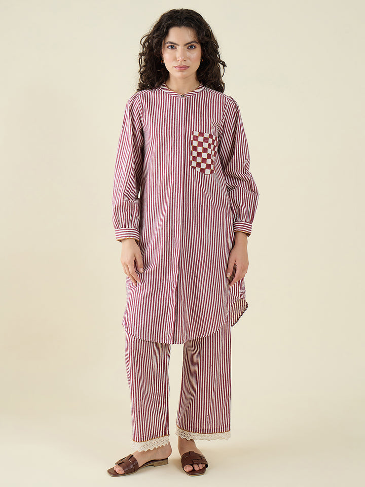 Line Patch Poppy Co-ord Set