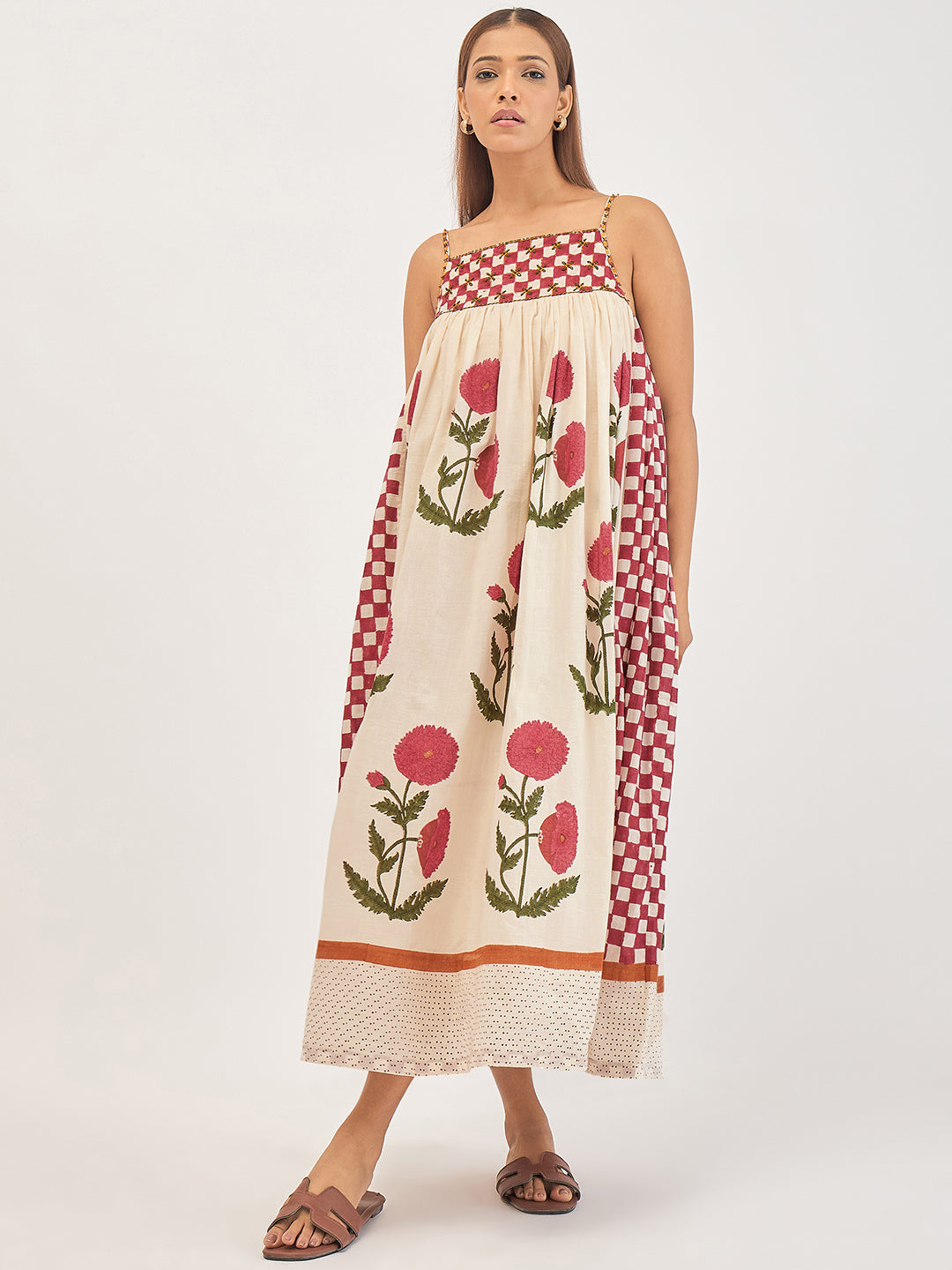 Poppy Veil Strap Dress