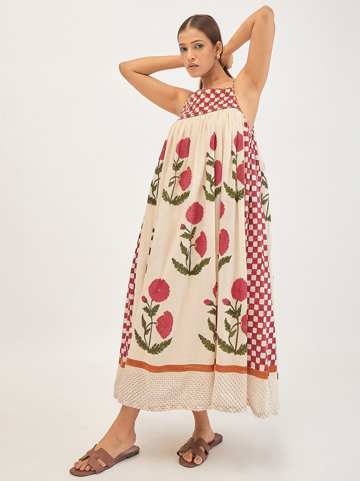 Poppy Veil Strap Dress