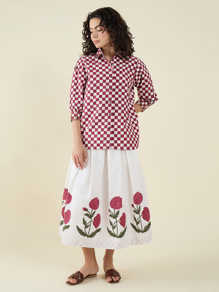 Sundown Poppy Skirt