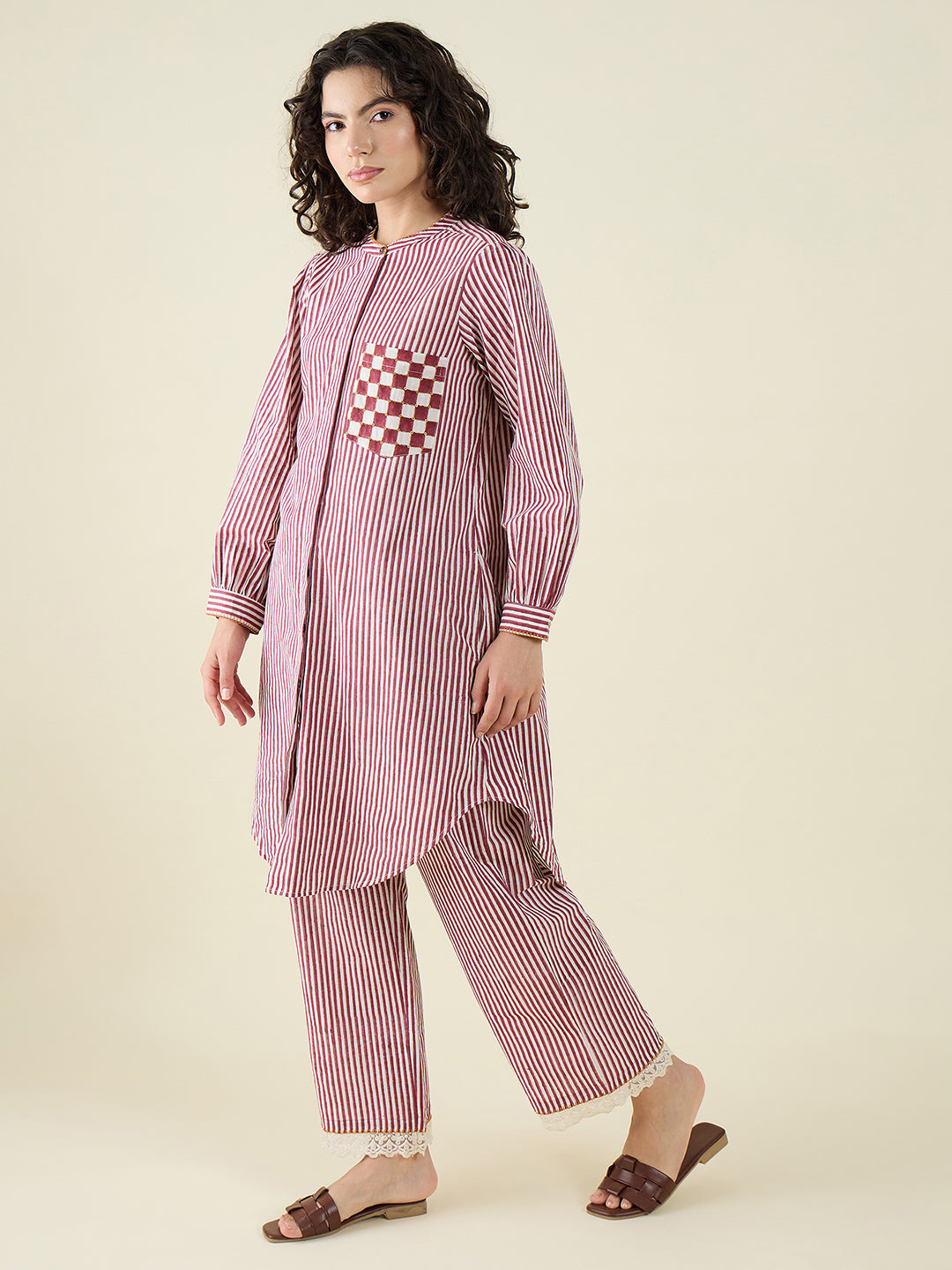 Line Patch Poppy Co-ord Set