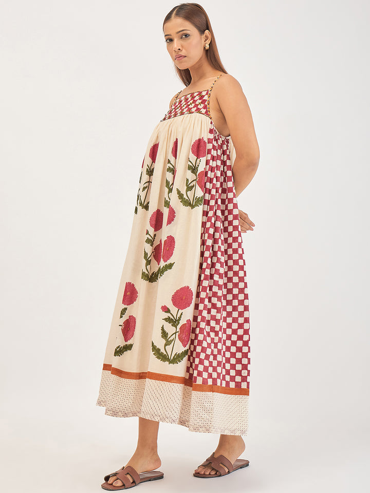 Poppy Veil Strap Dress