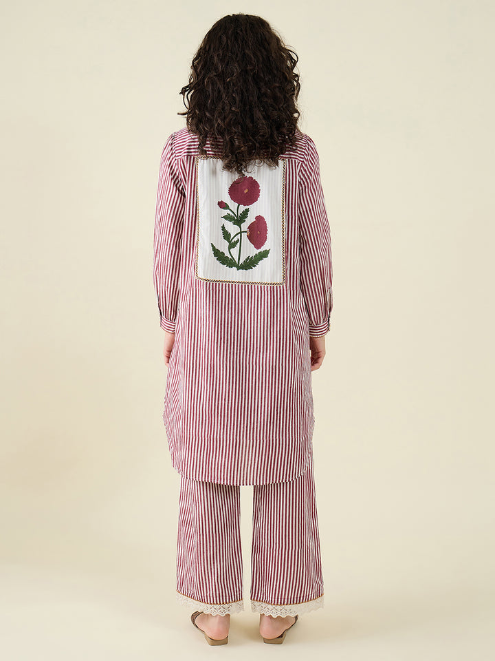 Line Patch Poppy Co-ord Set