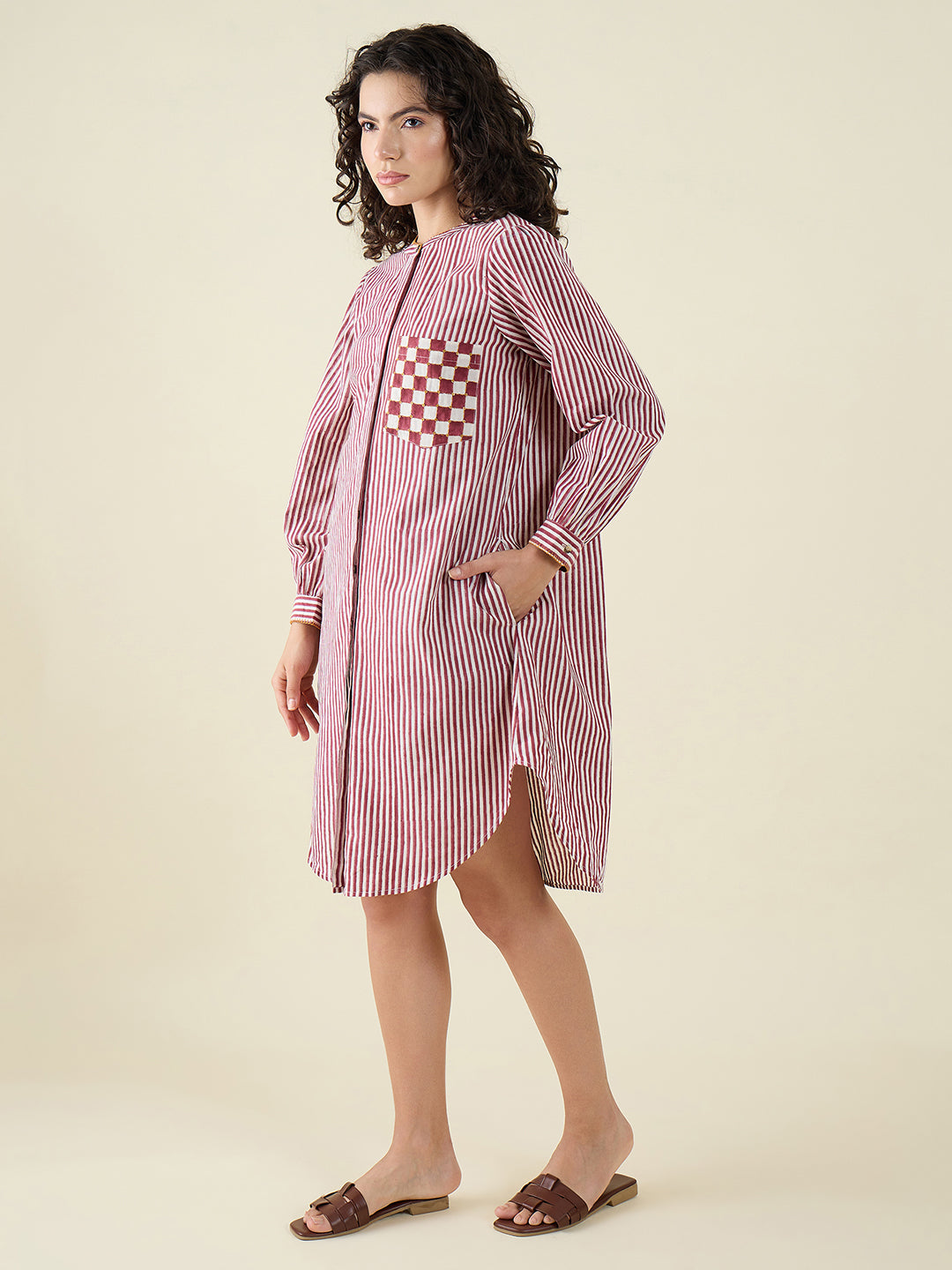 Line Patch Poppy Shirt Dress