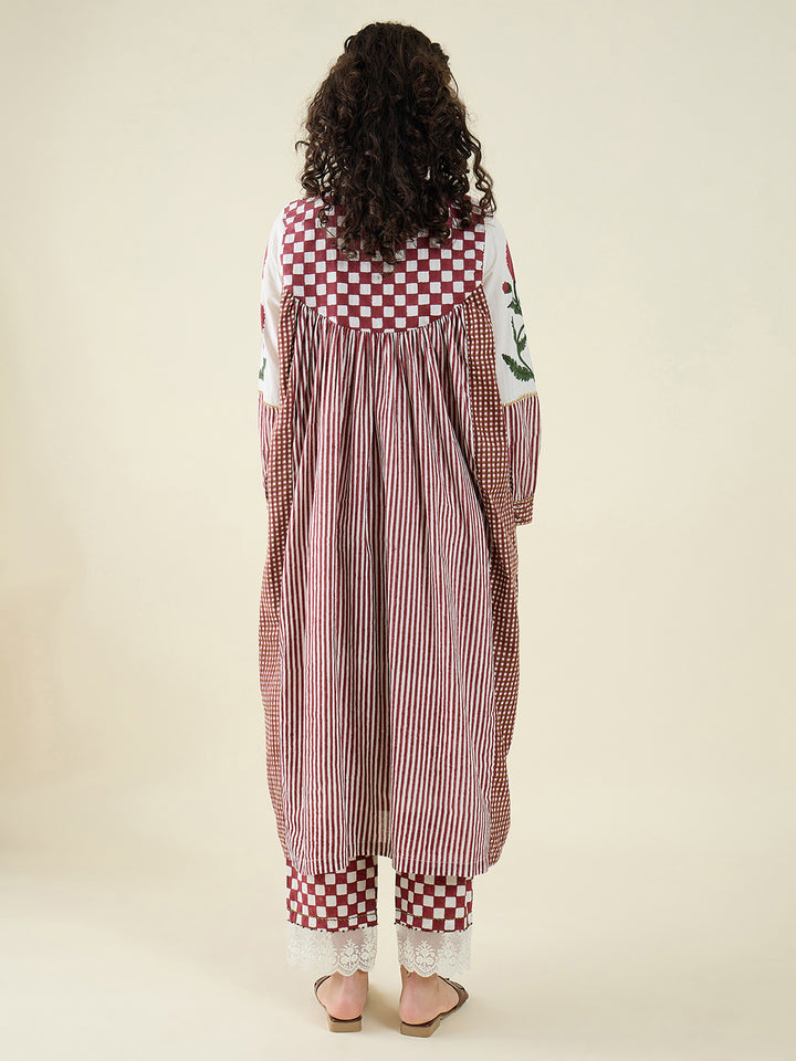 Gulnaar Poppy Kurta Set