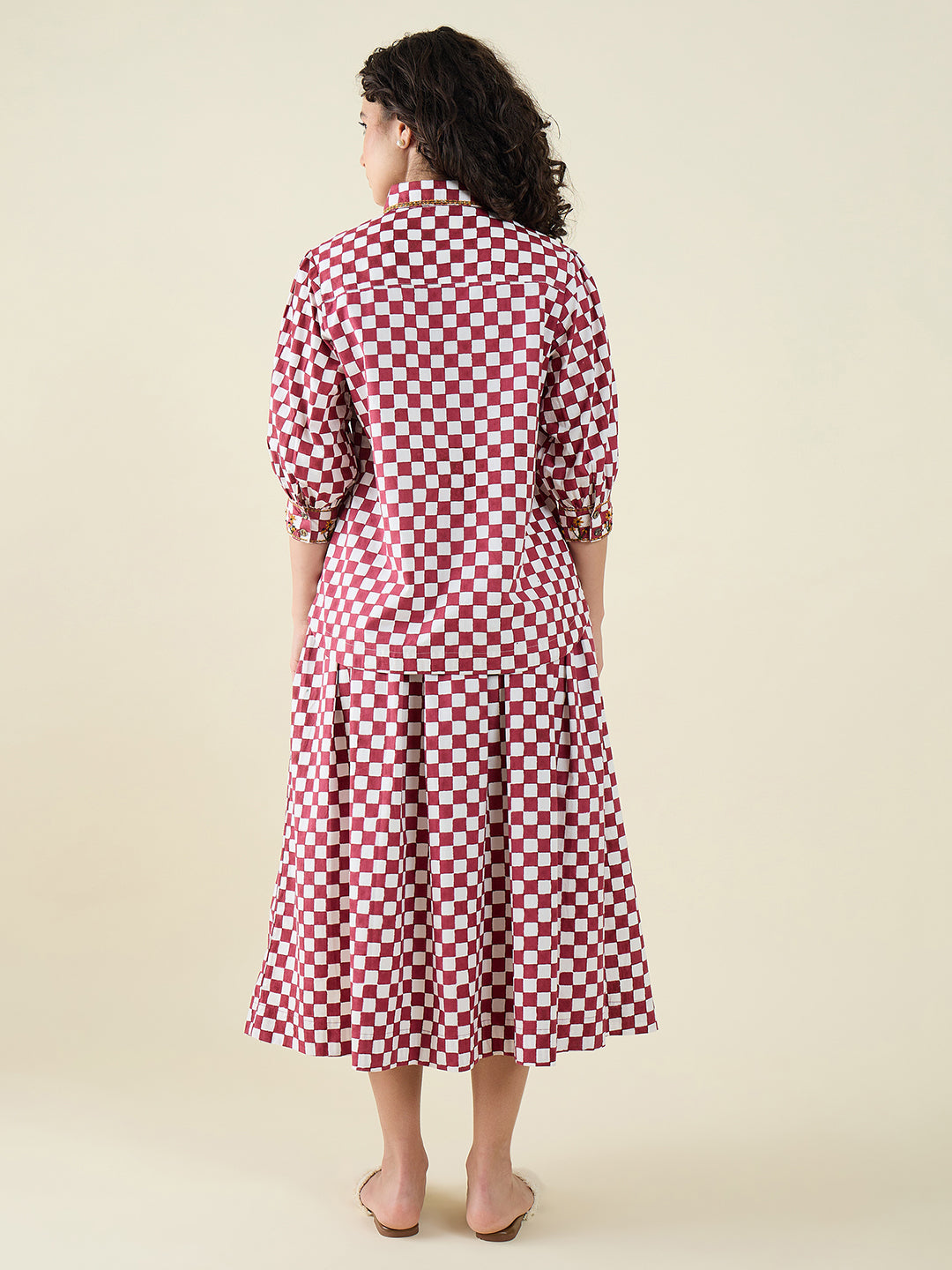 Noire Check  Co-ord Set