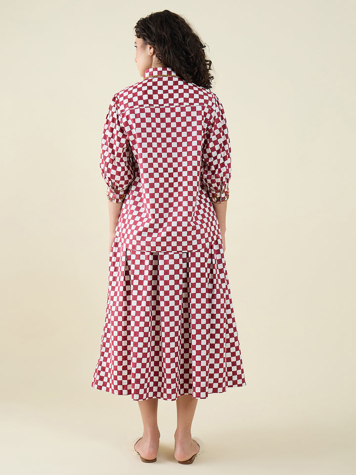 Noire Check  Co-ord Set