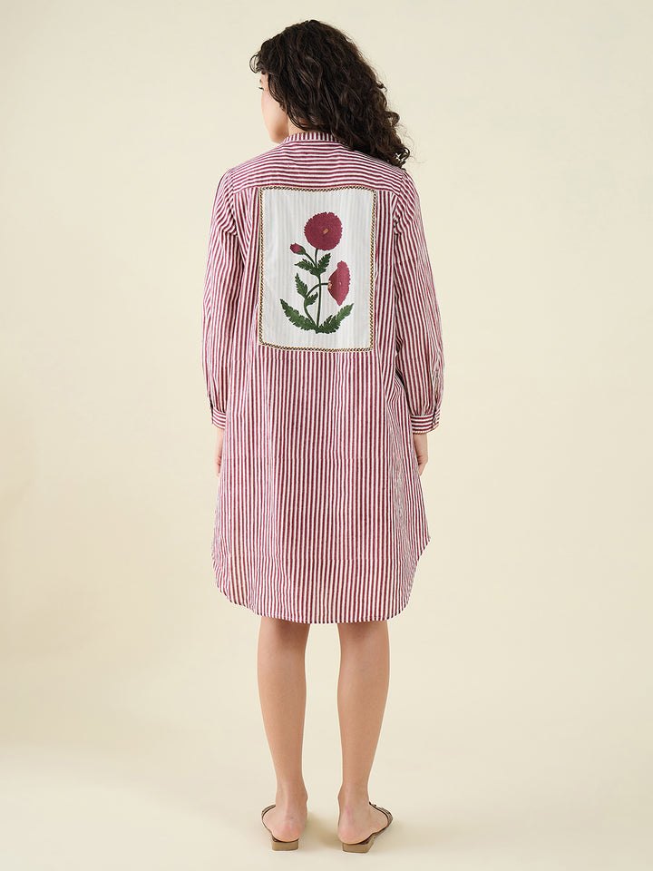 Line Patch Poppy Shirt Dress