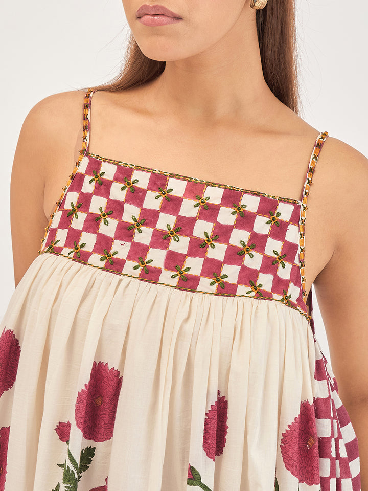 Poppy Veil Strap Dress