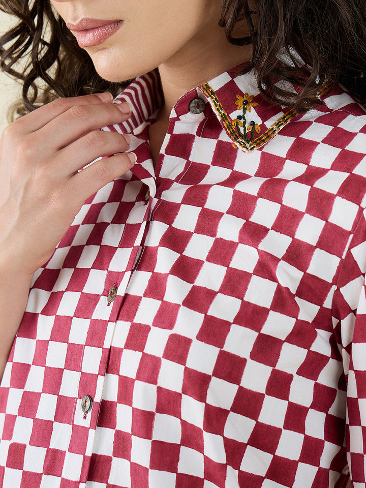 Noire Check  Co-ord Set