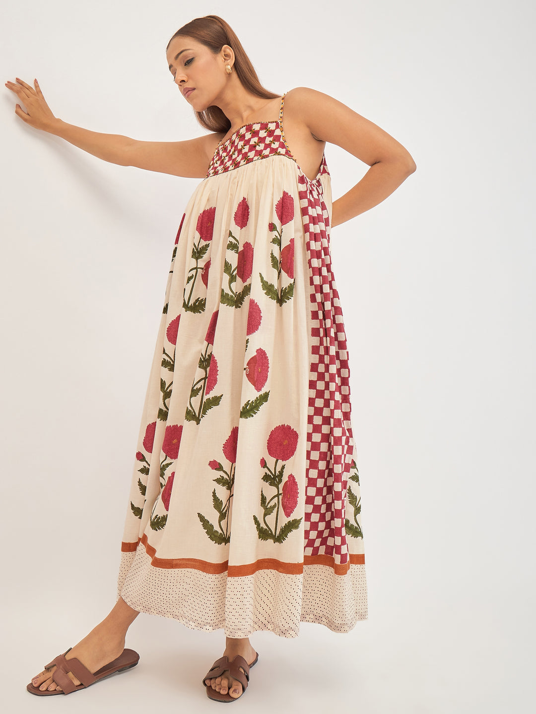 Poppy Veil Strap Dress
