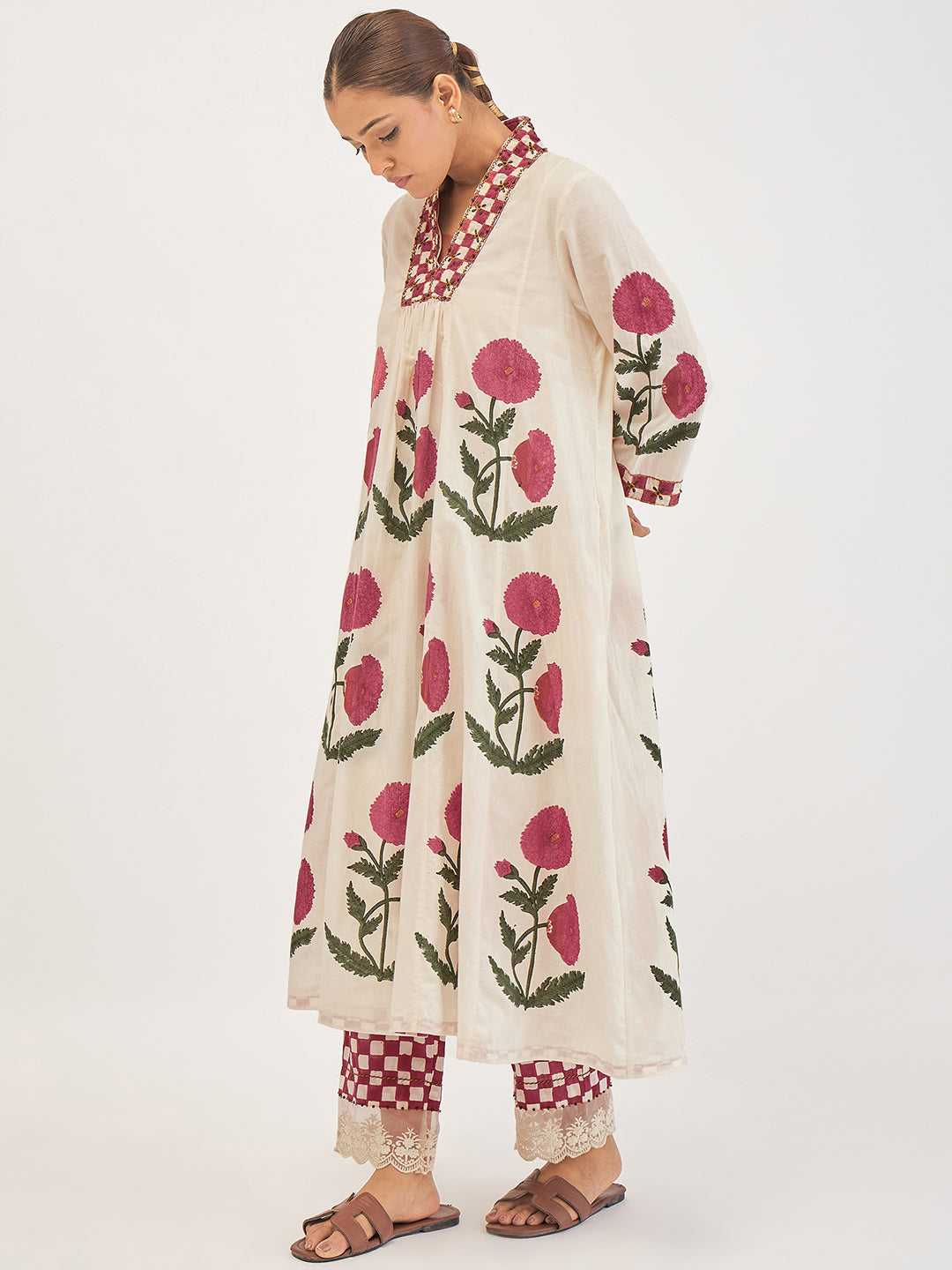 Poppy Mehfil Kurta Set