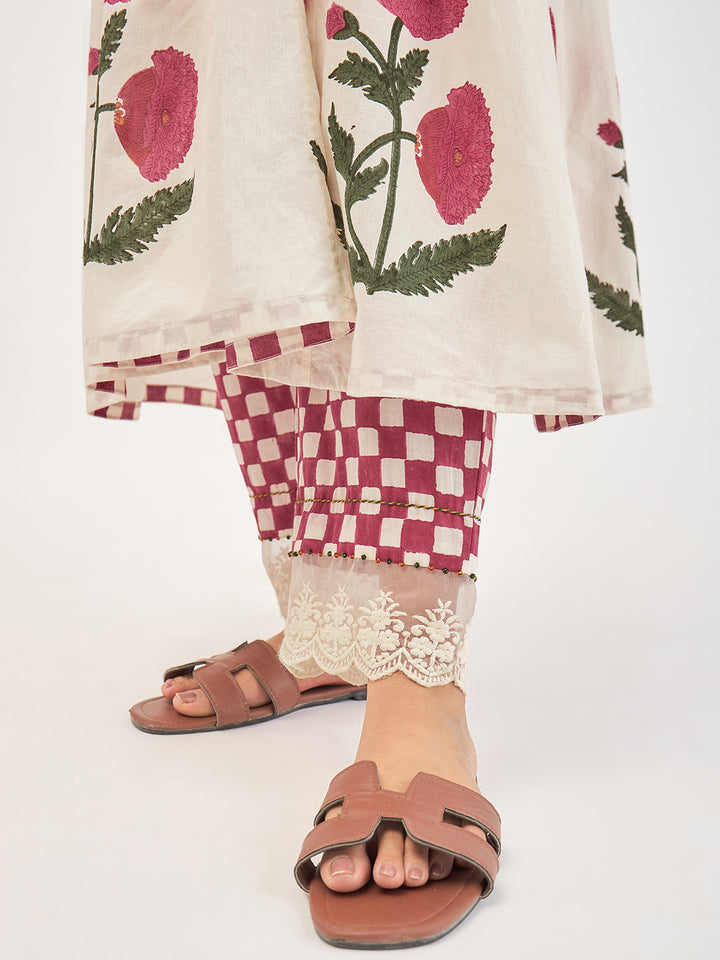 Poppy Mehfil Kurta Set