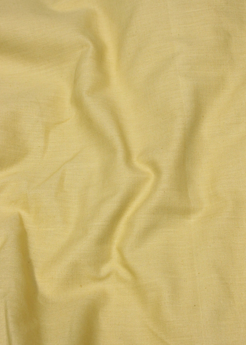 Sand Mustard Cotton Plain Dyed Fabric