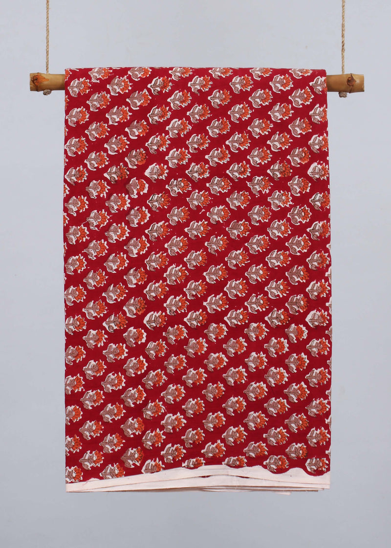 Darling Delilah Cotton Hand Block Printed Fabric (2.90 Meter)