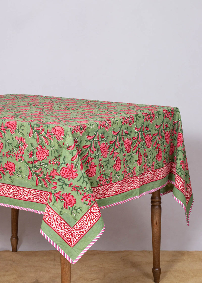 Foreign Lands Hand Block Printed Table Cover