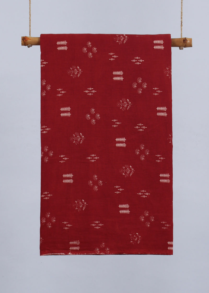 Desert Vines Cotton Hand Block Printed Fabric (2.00 Meter)