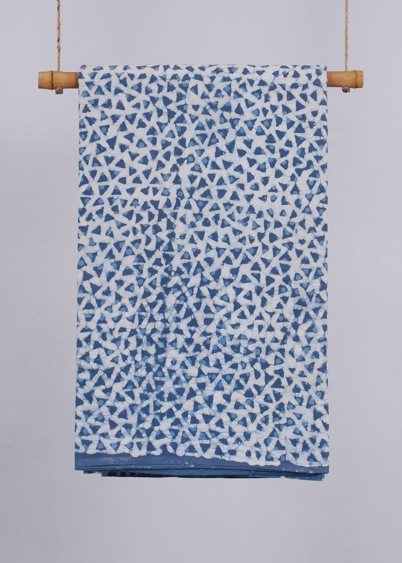 High Hedges Cotton Hand Block Printed Fabric (1.80 Meter)