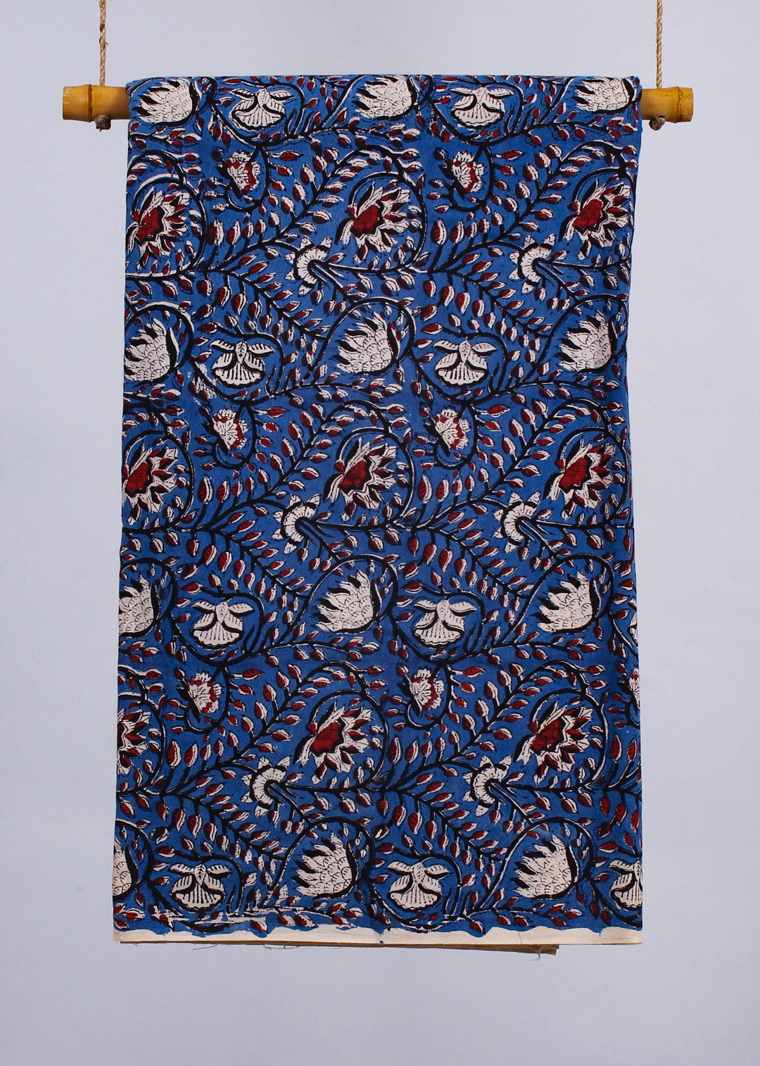 Desert Days Blue Cotton Hand Block Printed Fabric