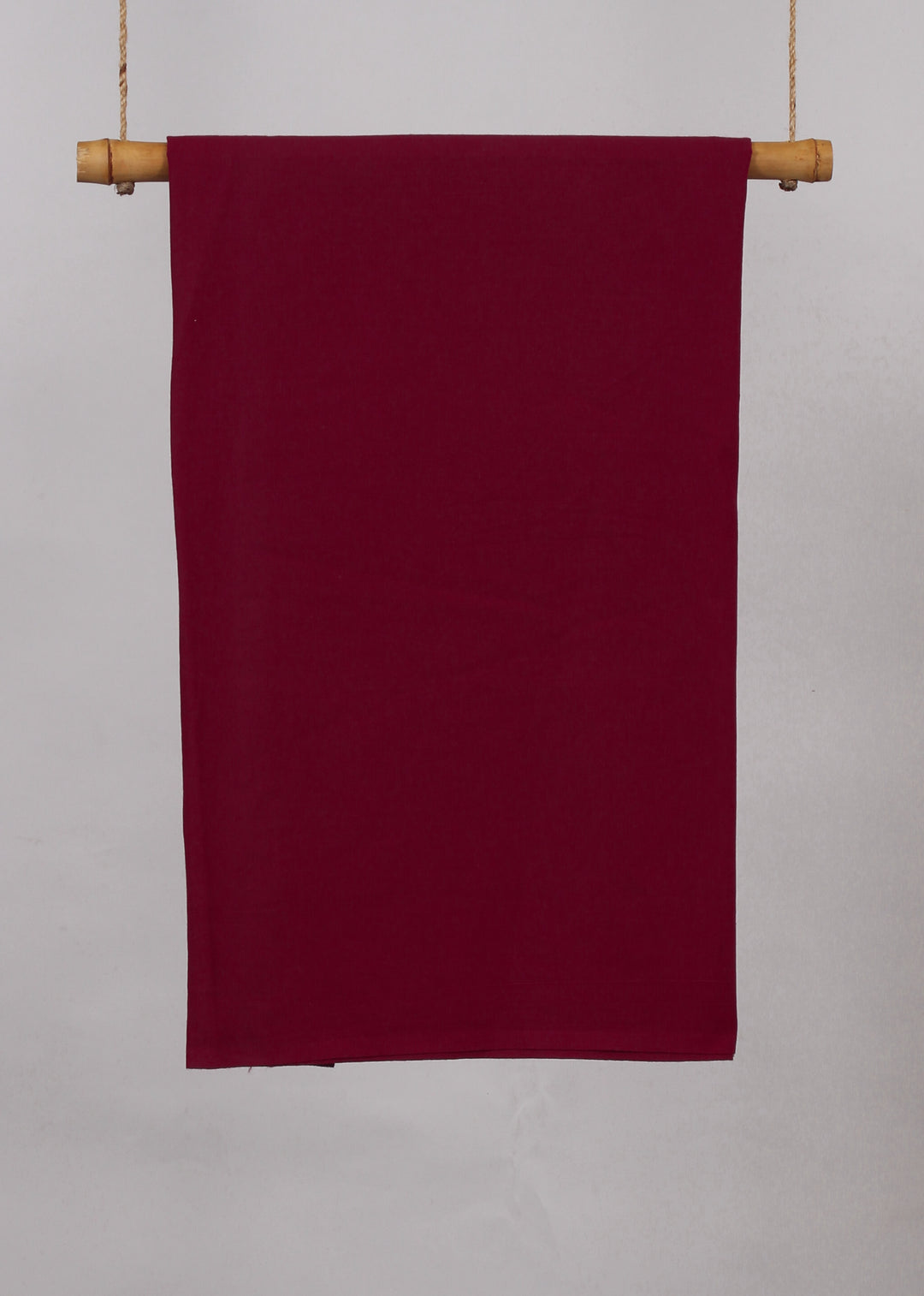 Dark Rosewood Cotton Plain Dyed Fabric