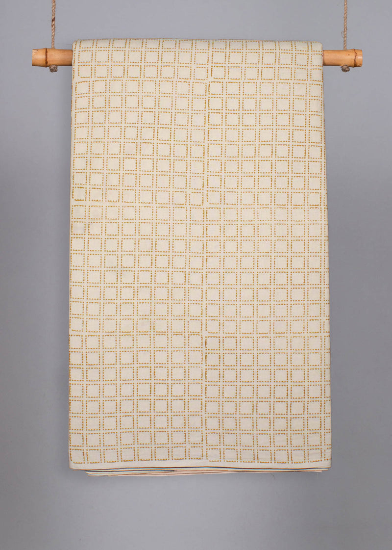Pearl Cotton Hand Block Printed Fabric