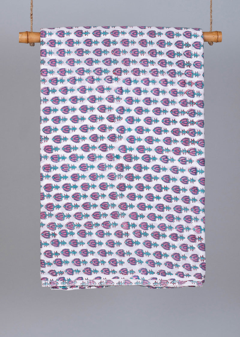 Boysenberries Cotton Hand Block Printed Fabric