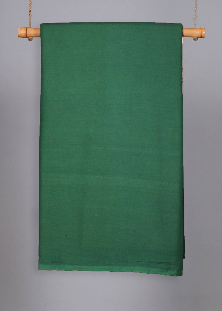 Courtyard Cotton Dark Green Plain Dyed Fabric