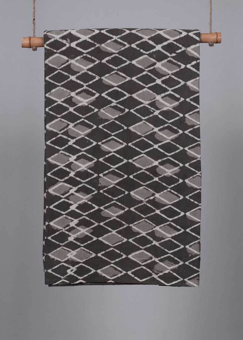 Symmetry Kashish Hand Block Printed Fabric (2.00 Meter)