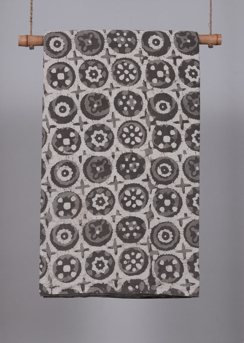Floral Mandalas Kashish Hand Block Printed Fabric