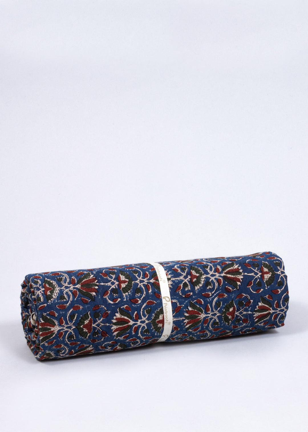 Revelation Blue Mulmul  Hand Block Printed Fabric