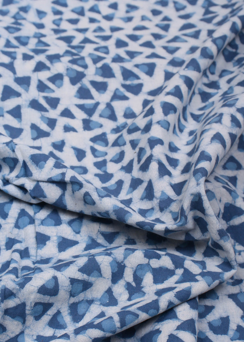 High Hedges Cotton Hand Block Printed Fabric (1.80 Meter)