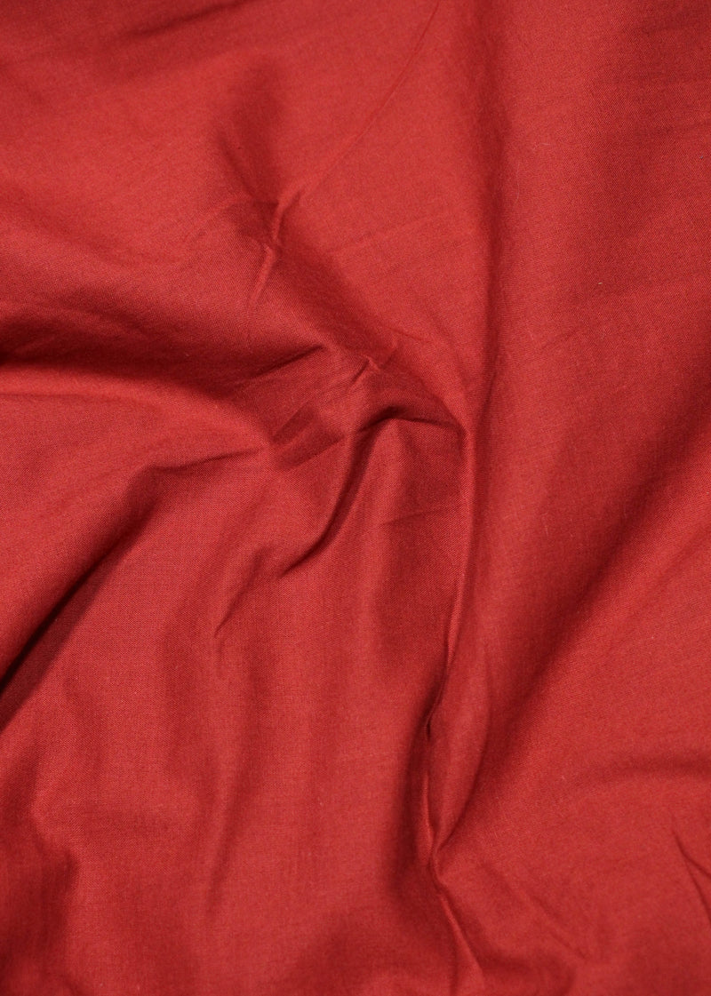 Passionflower Cotton Ruby Plain Dyed Fabric