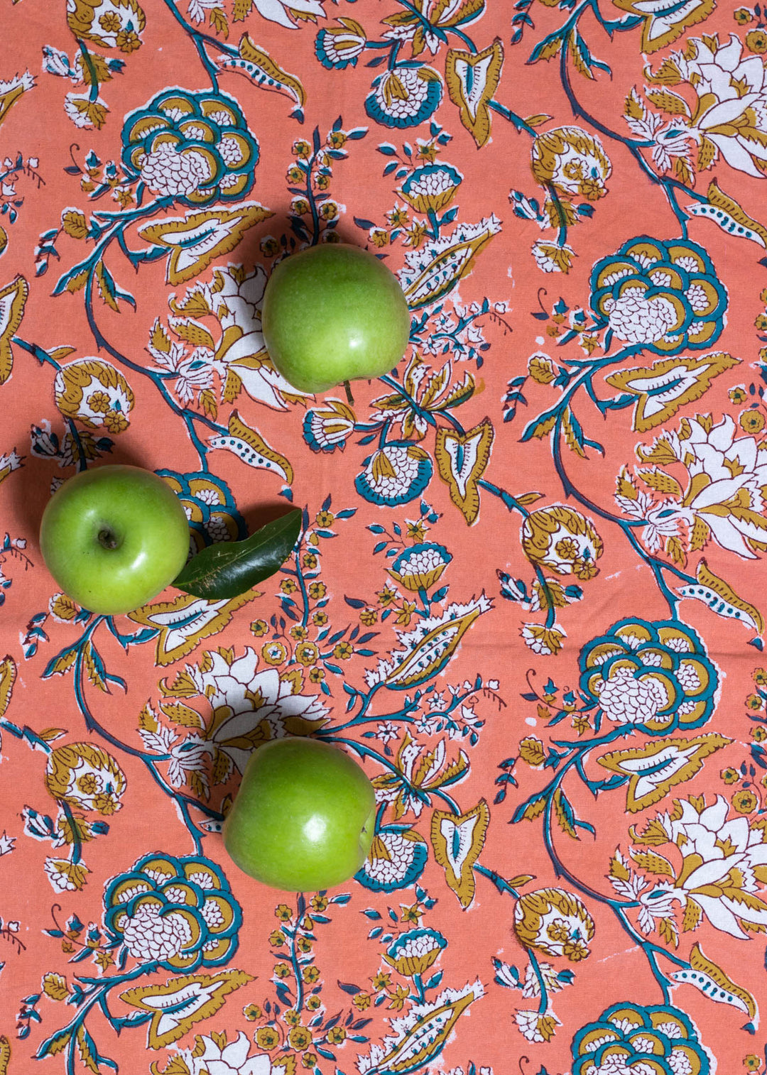 Ethereal Chase Hand Block Printed Table Cover