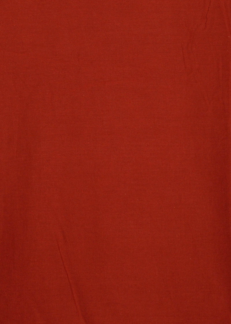 Midday Sun Cotton Crimson Plain Dyed Fabric