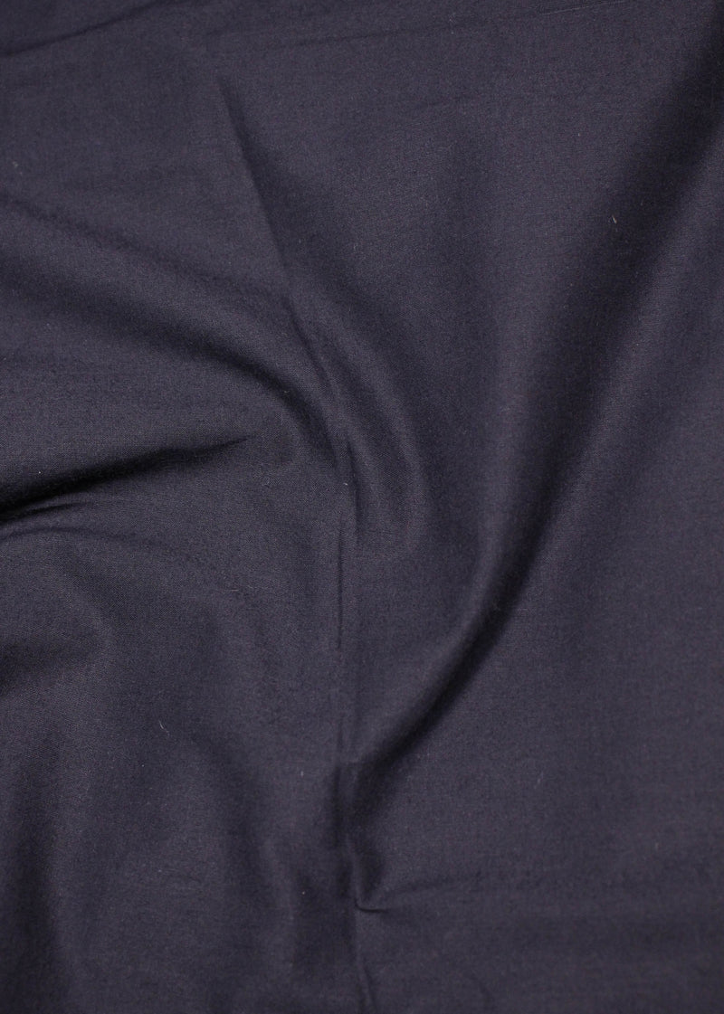 Melancholy Cotton Black Plain Dyed Fabric