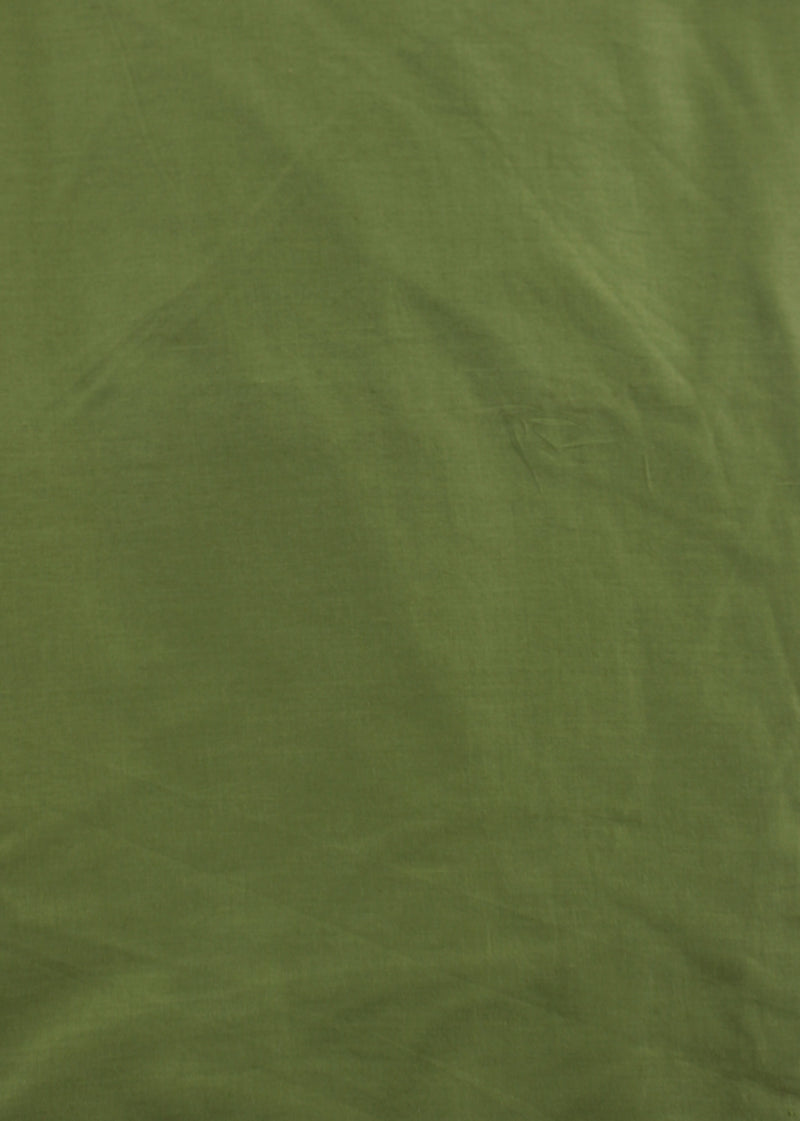 Olive Green Cotton Plain Dyed Fabric (2.50 Meter)