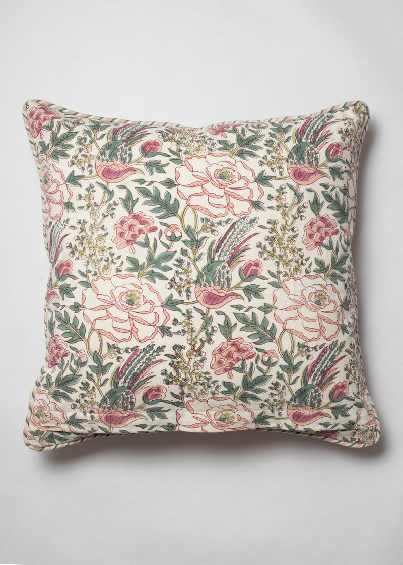 Empyrean Blossom Hand Block Printed Cushion Covers