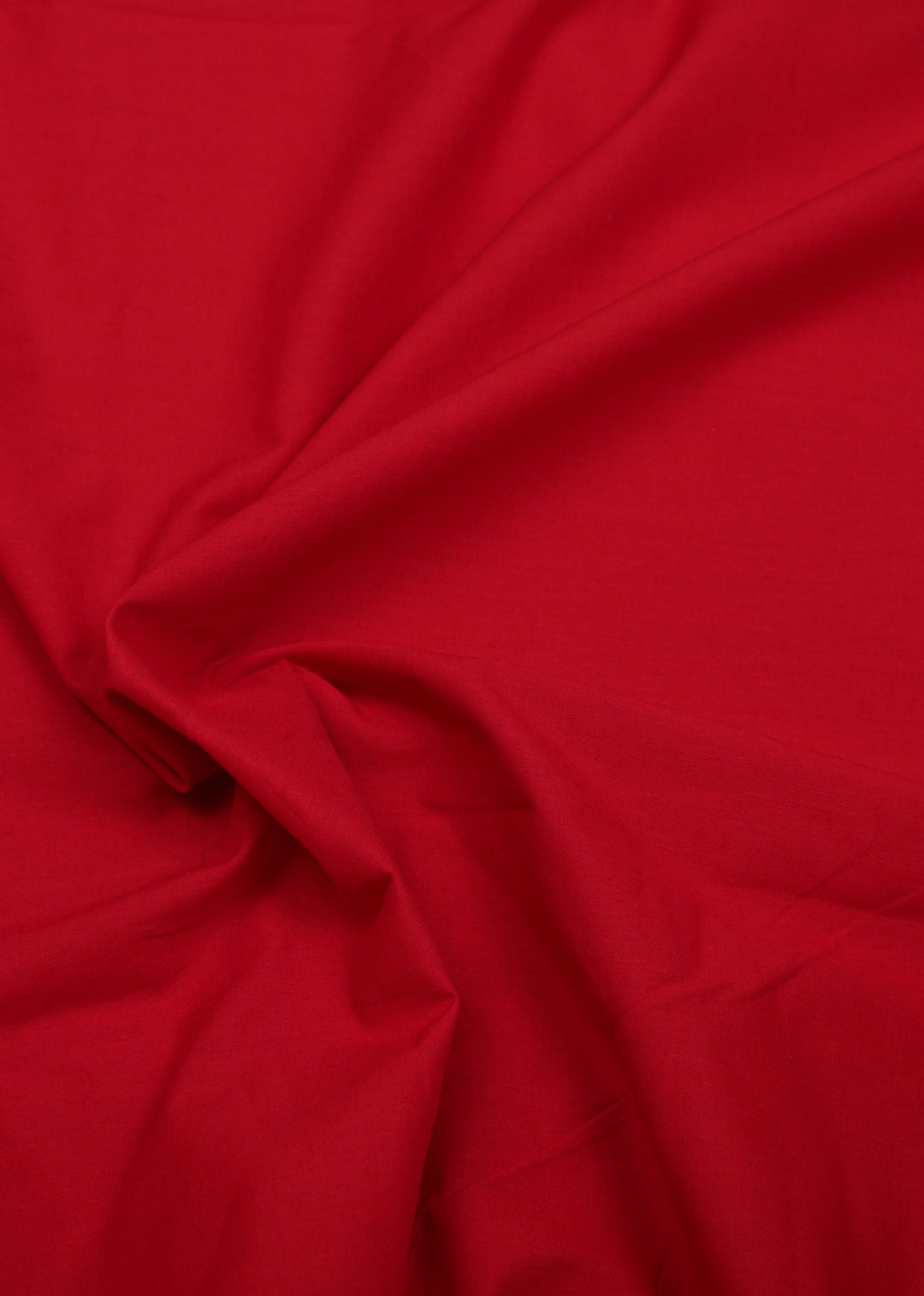 Passion Red Cotton Plain Dyed Fabric