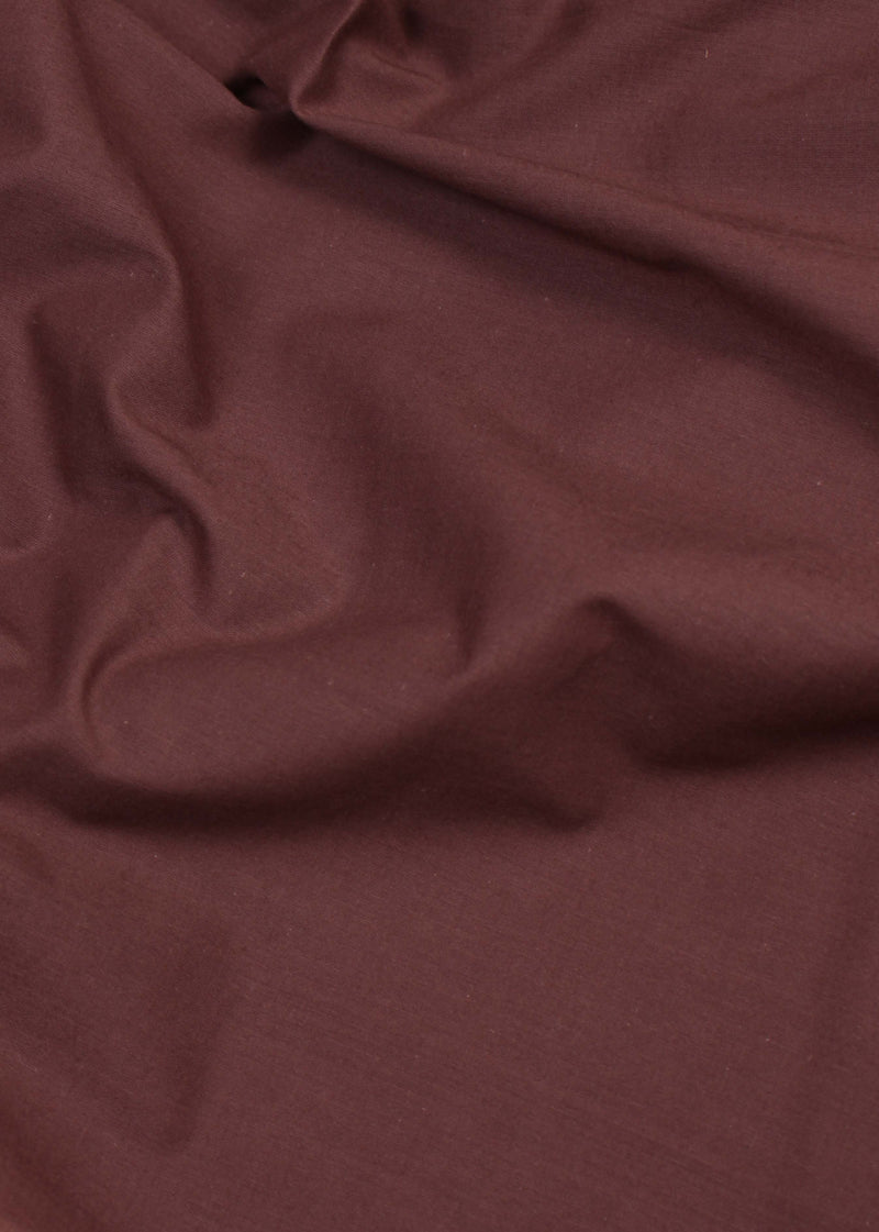 Mother Brown Cotton Plain Dyed Fabric (4.50 Meter)