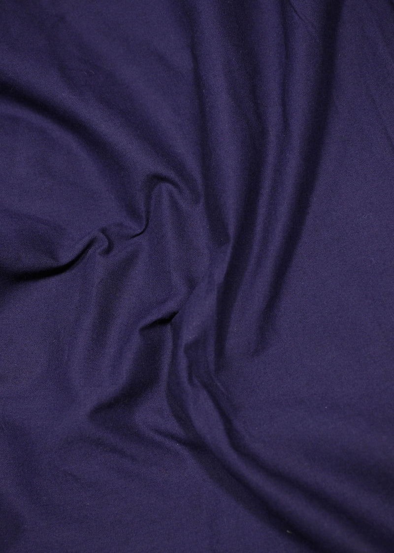 Solitude Cotton Blue Black Plain Dyed Fabric