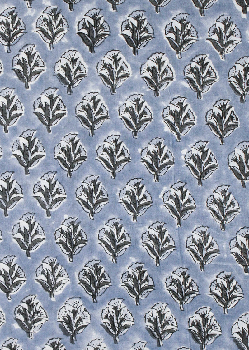 Fire Flame Cotton Hand Block Printed Fabric