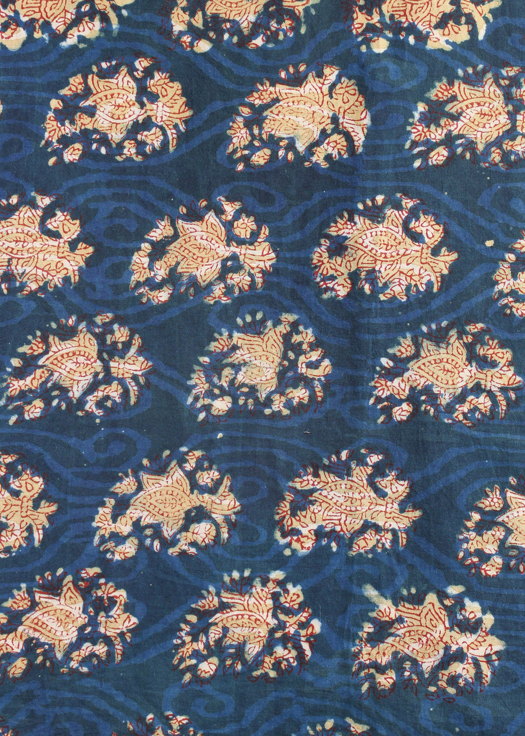 Jeweled Night Cotton Hand Block Printed Fabric